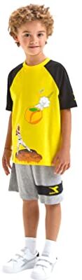 Diadora JB.Set SS Sport Art, Vibrant Yellow, XXL Bambini e Ragazzi