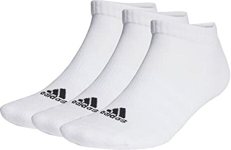 Adidas Cushioned Sportswear 3 Pairs Calzini Invisible/Sneaker, White/Black, L