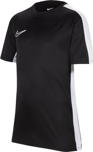 Nike Unisex Kids Short-Sleeve Soccer Top Y Nk DF Acd23 Top SS, Black/White/White, , XS