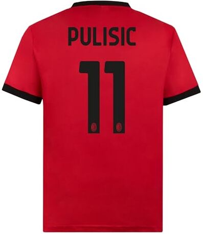 AC Milan Maglia Home Replica Stadio, Stagione 2023/24, Bambini e Ragazzi, Pulisic 11, 8 anni