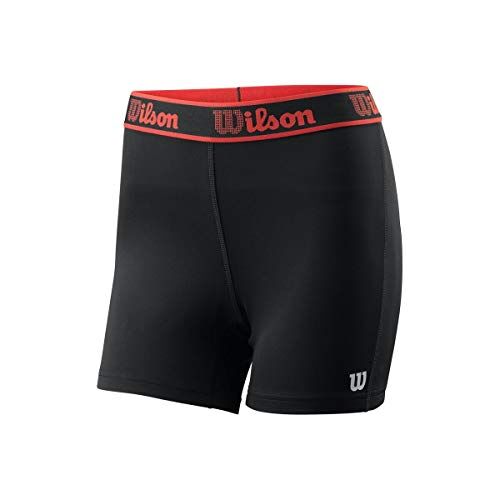 Wilson W Compression Base 2.5 Short, Pantalone Corto Unisex-Bambini, Nero, L