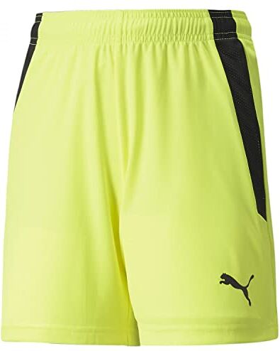 Puma Pantaloncini Teamliga Jr, Shorts Unisex-Bambini e Ragazzi, Giallo Alert Nero, 164