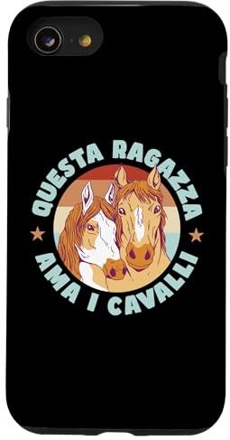 Maglietta Equitazione Bambina Custodia per iPhone SE (2020) / 7 / 8 Equitazione Cavalcare Cavallo Ragazza Cavaliere