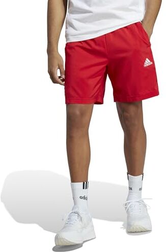 Adidas Aeroready Essentials Chelsea 3-stripes Shorts Pantaloncini, Better Scarlet/White, XS Corto Uomo