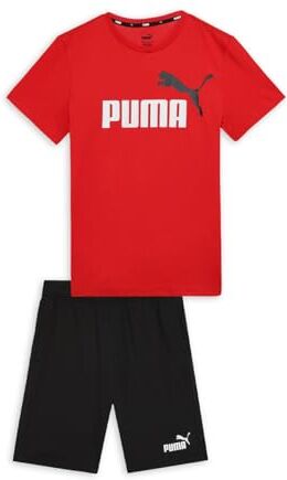 Puma Maglia Corta Set B, Tuta da Jogging Bambini e Ragazzi, per Tutti i Tempi, Rosso, 140