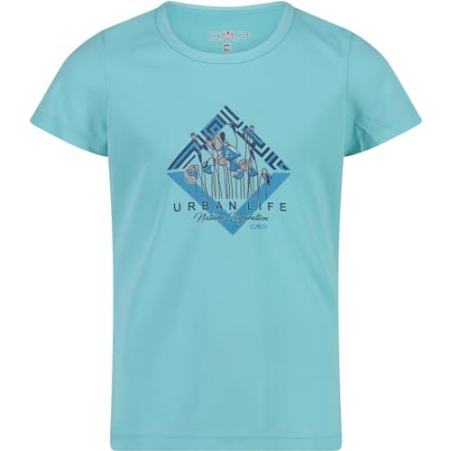 CMP T-Shirt Maglietta, Acqua-Deep Lake, 116, Unisex Bambini e ragazzi