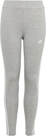 Adidas Leggings Bambina Medium Grey Heather/White Taglia 7-8A