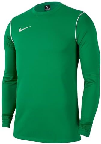 Nike Park20 Crew Felpa unisex per bambini, Unisex Bambini, Maglia di tuta, , verde pino/bianco, XL