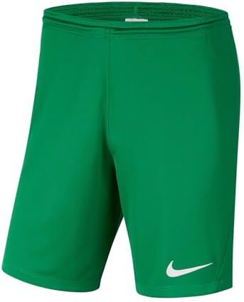 Nike Dri-Fit Park 3, Pantaloncini da Calcio Bambino, Pino Verde/Bianco, S