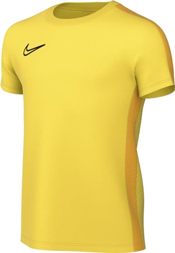 Nike Unisex Kids Short-Sleeve Soccer Top Y Nk DF Acd23 Top SS, Tour Yellow/University Gold/Black, , M