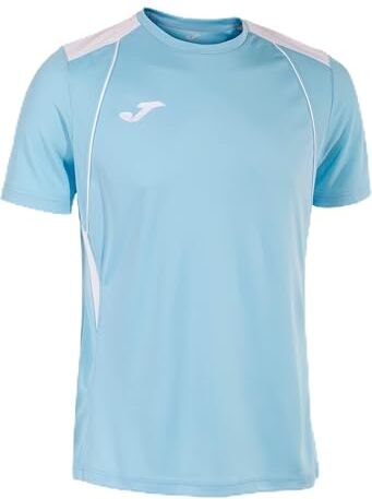 Joma Maglia a Manica Corta Uomo Championship VII Celeste Bianco