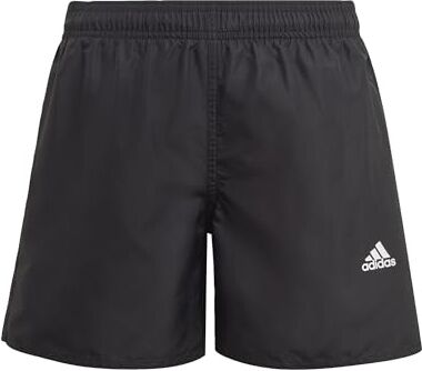 Adidas Badge of Sport, Short de nuoto Bambini e ragazzi, Nero (Black), 7-8 anni