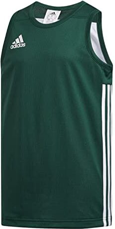 Adidas 3G SPEE Rev Jrs, T-Shirt Unisex Bambini, Dark Green/White, 5-6Y