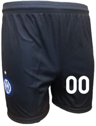 Generico Pantaloncini Calcio per Tifosi neroazzurri Prodotto Ufficiale Replica autorizzata Personalizzabile con Il Tuo Numero Preferito Taglie da Bambini e Adulti (6 Anni)