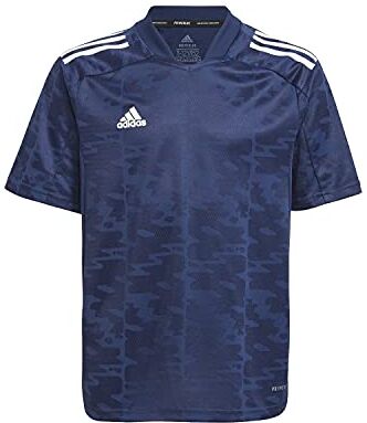 Adidas CONDIVO21 JSY Y, T-Shirt Bambino, Team Navy Blue/White, 7-8A