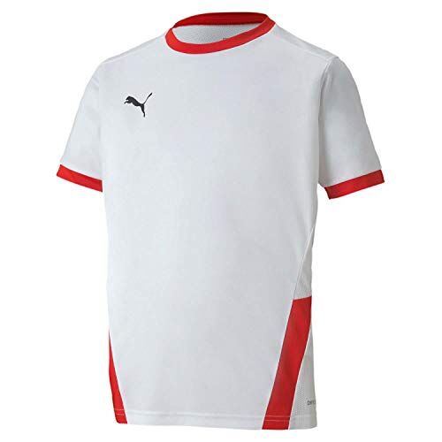 Puma Teamgoal 23 Jersey Jr, Maglia Unisex Bambini, White Red, 152