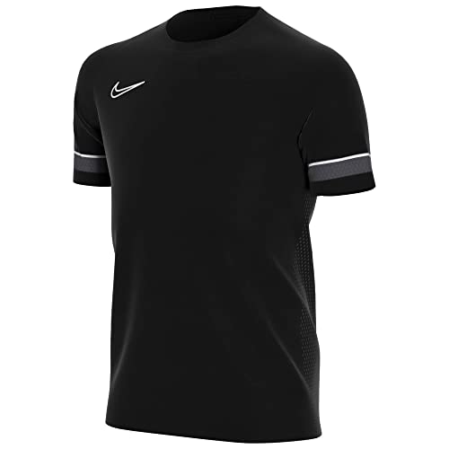 Nike Dri-fit Academy, Maglia Da Calcio A Manica Corta, Unisex Bambini, Nero/Bianco/Antracite/Bianco, 146