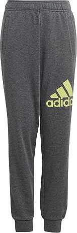 Adidas IJ7069 U BL Pant Pantaloni Sportivi Unisex Bambino Dark Grey Heather/Pulse Lime Taglia 910A