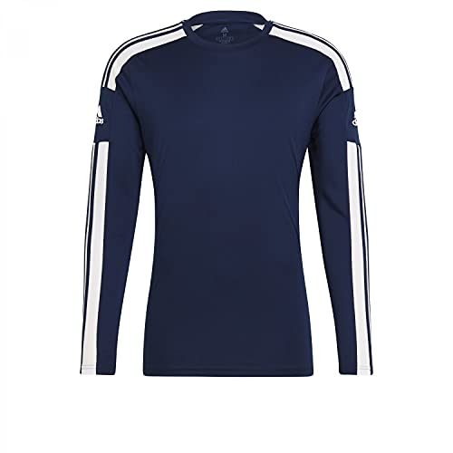 Adidas Squadra 21 Long Sleeve Jersey, Maglia Lunga Uomo, Team Navy Blue/White, XL
