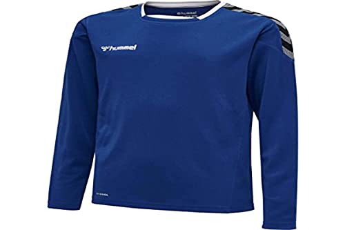 hummel hmlAUTENTICA Maglia in Poliestere L/S, Unisex-Bambini e Ragazzi, Vero Blu, 116