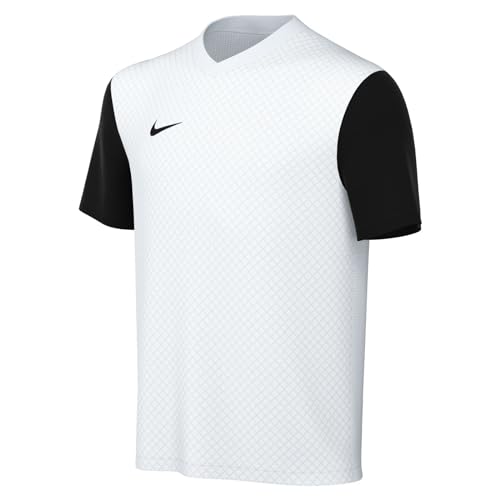 Nike Y Nk DF Tiempo Prem II JSY SS in Jersey, Bianco/Nero/Nero, 10-12 Anni Unisex-Bambini e Ragazzi