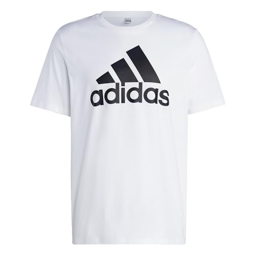 Adidas Essentials Single T-shirt a manica corta, White, S
