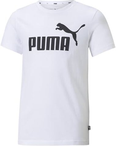 Puma PUMHB # Ess Logo Tee B, Maglietta Boy's,  White, 164