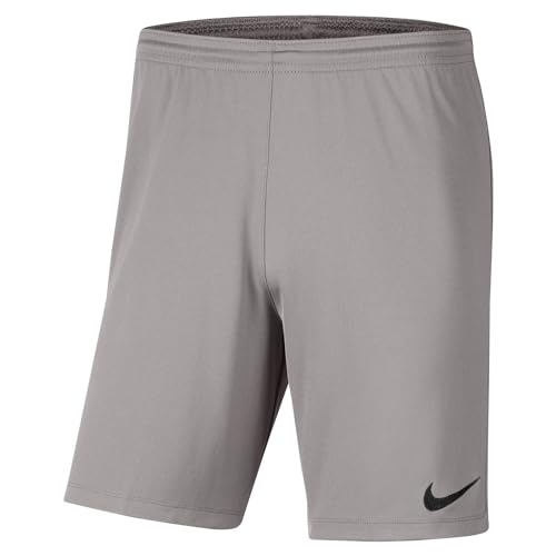 Nike Dri-Fit Park 3, Pantaloncini da Calcio Bambino, Pewter Grigio/Nero, XL