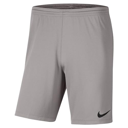 Nike Dri-fit Park 3, Pantaloncini Da Calcio Bambini E Ragazzi, Pewter Grigio Nero, M