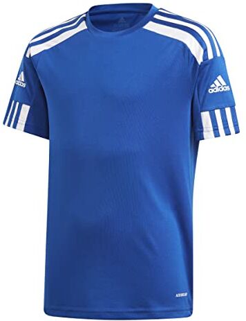 Adidas Squadra 21 Short Sleeve Jersey T-shirt, Team Royal Blue/White, 9 anni Unisex Bambini e ragazzi