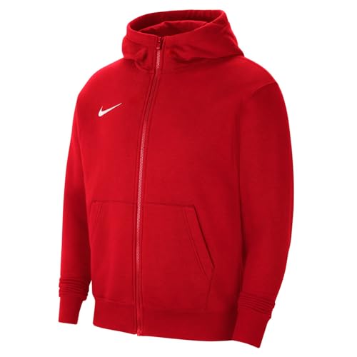 Nike Park 20, Felpa con Cappuccio E Zip Bambino, Universita 'Rosso/Bianco, XL