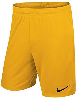 Nike Park II Knit Short NB, Pantaloncini Corti Bambino, Giallo (University Gold / Black), XS