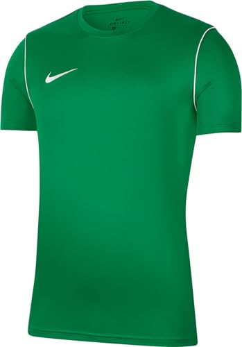 Nike Y Nk Dry Park20 Top Ss, Maglietta a Maniche Corte Unisex bambini, Verde (Pine Green/White/White), M