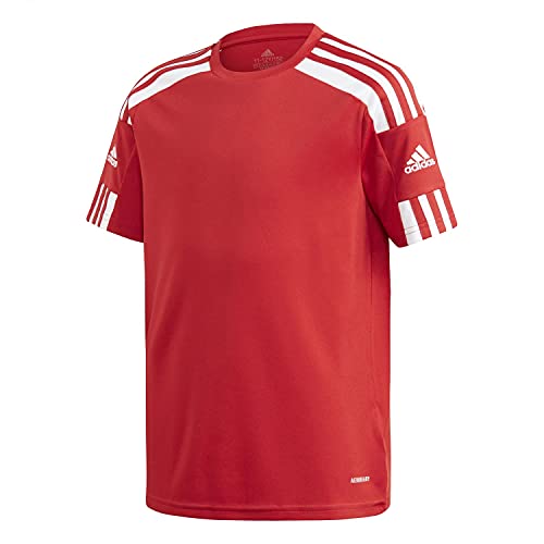 Adidas Squadra 21 Short Sleeve Jersey T-shirt, Potere Di Squadra Rosso / Bianco, 176 Unisex Bambini e ragazzi