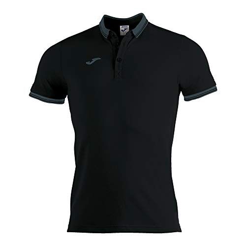 Joma .XS Polo a Manica Corta, Bali II, Ragazzi, Nero, XS