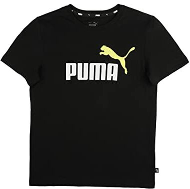 Puma Ess+ 2 Colletto Logo Tee, Black-Le,D/I176