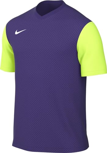 Nike M NK DF Tiempo Prem II JSY SS T-Shirt Uomo Court Purple/Volt/White Taglia M