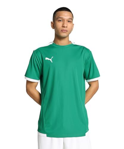 Puma Green- Teamliga Jersey, Shirt Uomo, Pepper White, XL