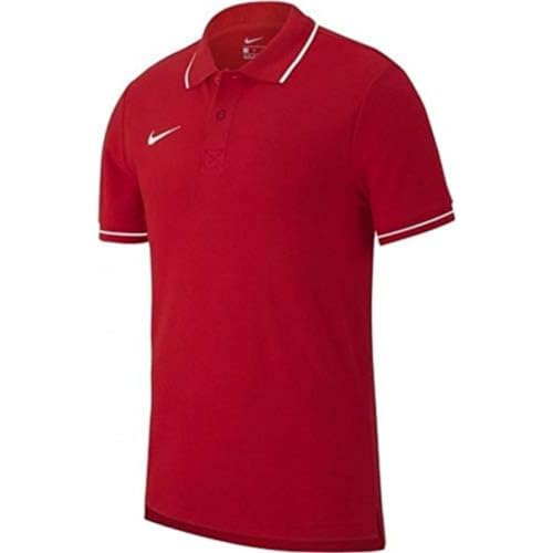 Nike Team Club 19 Polo Polo, Unisex Bambini, University Red/White, XL