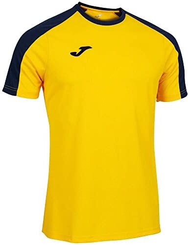 Joma Maglietta Manica Corta Eco Championship, Giallo Marino, XL Uomo