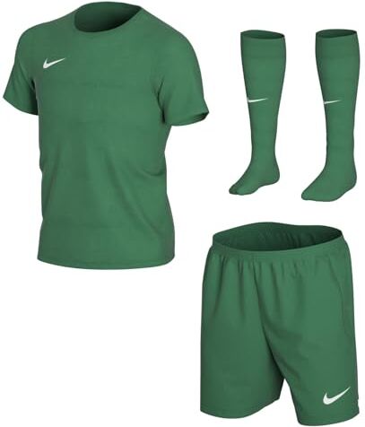 Nike LK NK DRY PARK20 KIT SET K, Calcio Unisex Bambini, pine green/pine green/(white), XS