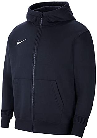 Nike Park 20, Felpa con Cappuccio E Zip Bambino, Ossidiana/Bianco, M