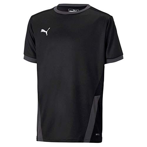 Puma Teamgoal 23 Jersey Jr, Maglietta Bambino, Black/Asphalt, 128