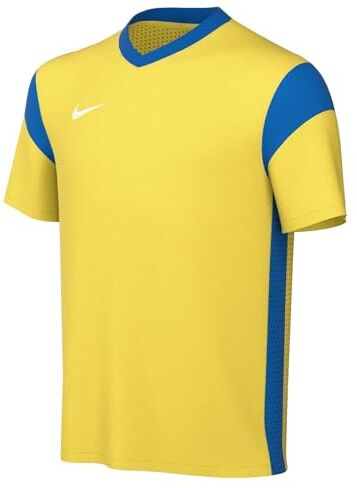 Nike Unisex Kids Short-Sleeve Soccer Jersey Y Nk DF Prk Drb III JSY SS, Tour Yellow/Royal Blue/Royal Blue/White, , XL