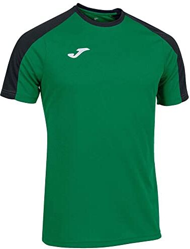 Joma Maglietta Manica Corta Eco Championship, Verde Nero, S Uomo