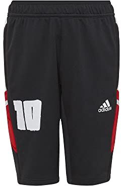 Adidas , Messi 1/2, Pantaloncini da Calcio, Nero, 7-8A, Unisex Bambini