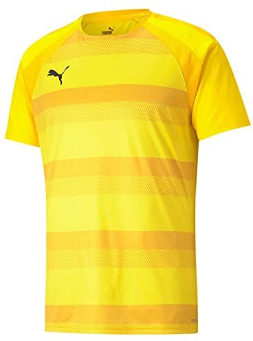 Puma Teamvision Jersey Jr Maglietta Unisex per Bambino, Unisex Bimbi 0-24, Maglietta, 704928-07, Cyber Giallo, 8 Anni