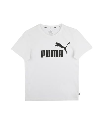Puma PUMHB # Ess Logo Tee B, Maglietta Boy's,  White, 164