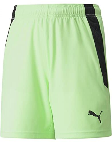 Puma teamLIGA Shorts Jr, Unisex Kids, Fizzy Lime Nero, 164