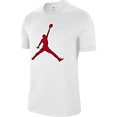 Nike M J Jumpman SS Crew, T-Shirt Uomo, White/(Gym Red), XS